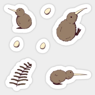 Kiwi Birds Sticker